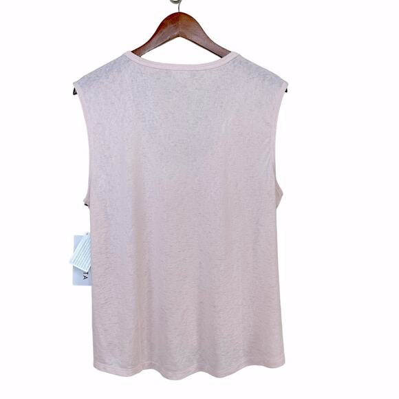 NWT ATHLETA Modal Women’s Tank Gym Yoga Top Light Pink Size L - Picture 3 of 13